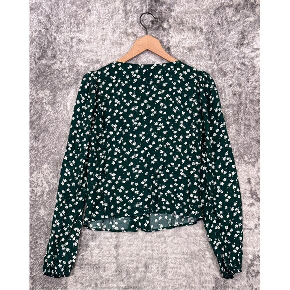 Reformation Green Floral Blouse - Picture 3 of 8